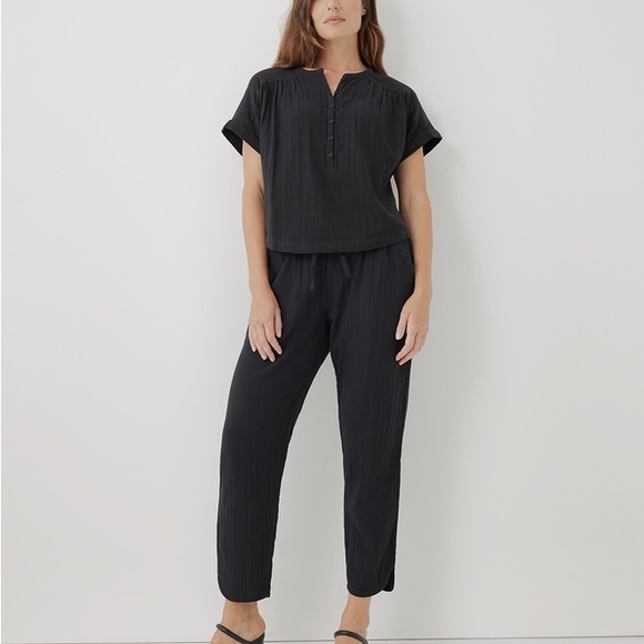 Pact Coastal Double Gauze Tapered Pull-On Pant - Picture 2 of 7